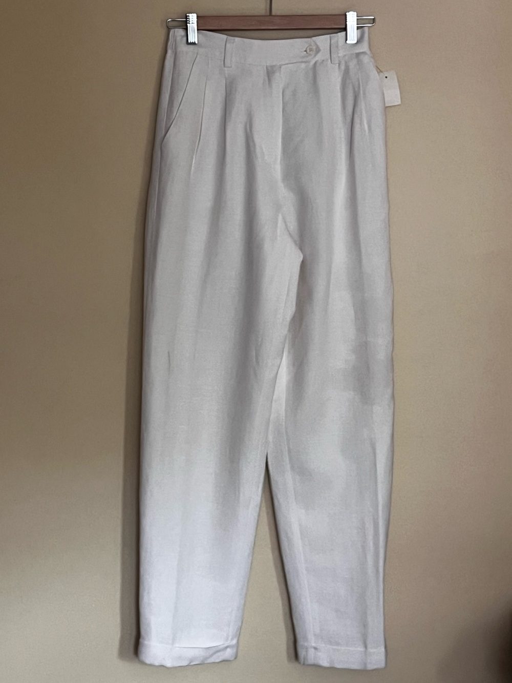 First Issue Vintage Linen pants White size 6